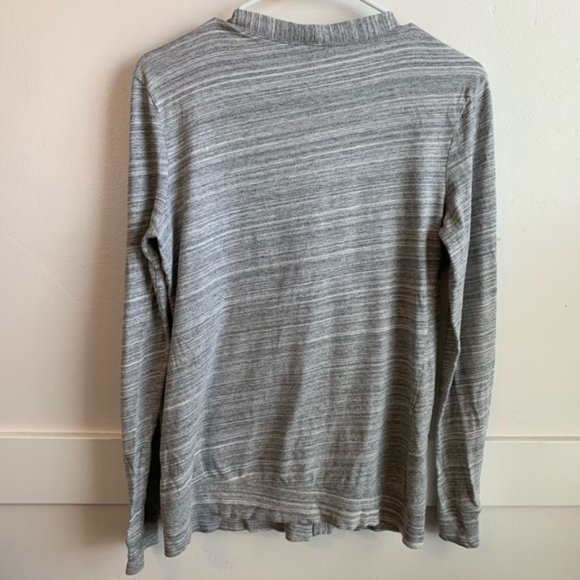 Banana Republic Heathered Gray Cardigan Sweater - Picture 2 of 5